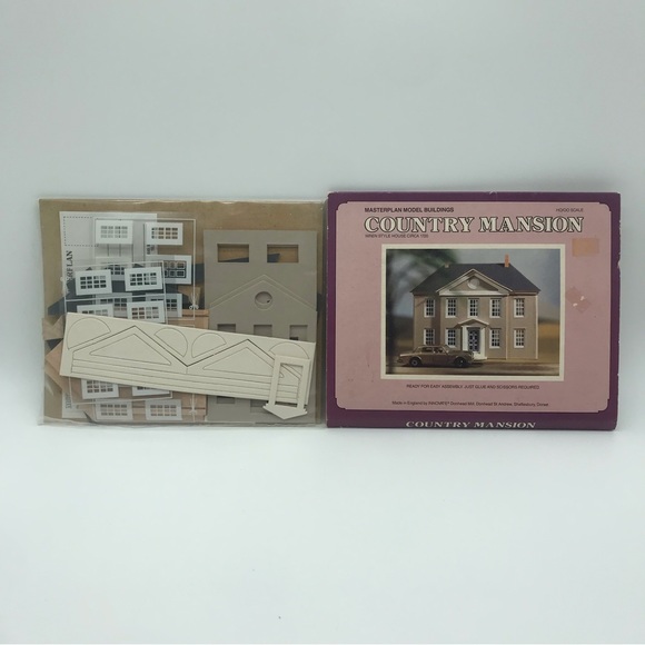 Vintage Country Mansion Model Building Master Plan Model Buildings Wren Style - Picture 3 of 11